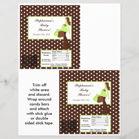 2 Hershey's Large Bar Wrapper G Mod Ma Polka D Flyer (Voorkant)