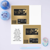 2 Hershey's Large Bar Wrapper Mis XV Gold Flyer (Enkel)