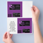 2 Hershey's Large Bar Wrapper Mis XV Paarse Morado Flyer (Hand)