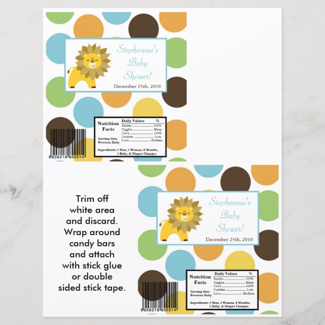 2 Hershey's Large Bar Wrapper Oerwoud King Lion Sa (Voorkant)