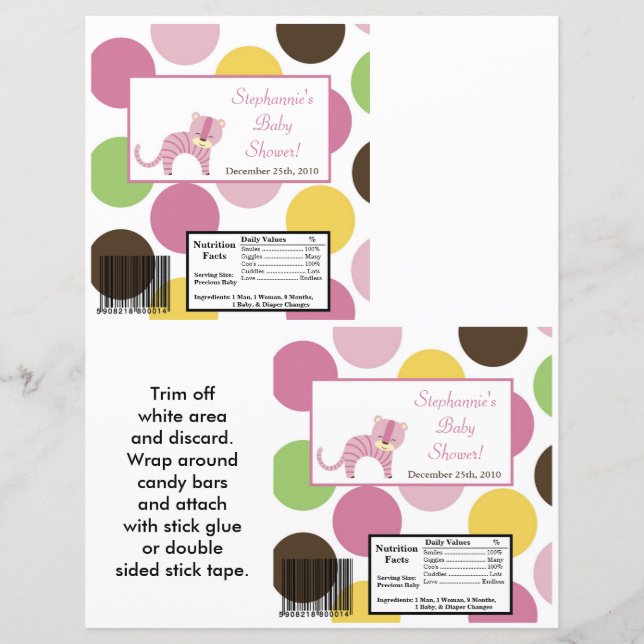 2 Hershey's Large Bar Wrapper Oerwoud Queen Tiger (Voorkant)