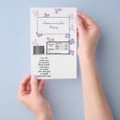 2 Hershey's Large Bar Wrapper Paarse Hortensia Flyer (Hand)