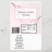 2 Hershey's Large Bar Wrapper Pink Cherry Blossom Flyer (Voorkant)
