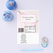 2 Hershey's Large Bar Wrapper Pink Cherry Blossom Flyer (Enkel)