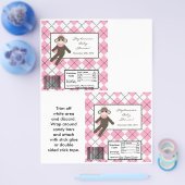 2 Hershey's Large Bar Wrapper Pink Sokt Monkey Flyer (Enkel)