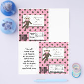 2 Hershey's Large Bar Wrapper Pink Sokt Monkey Flyer (Enkel)