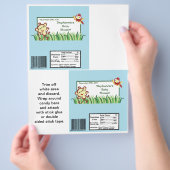 2 Hershey's Large Bar Wrapper Rain-forest Oerwoud Flyer (Hand)