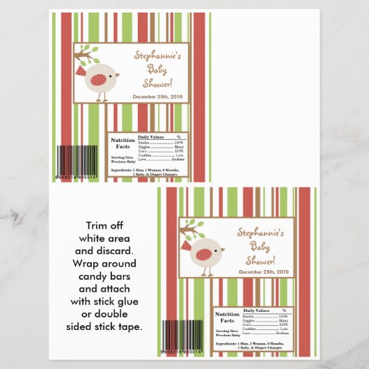 2 Hershey's Large Bar Wrapper Red Barn Boerderij Flyer (Voorkant)