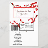 2 Hershey's Large Bar Wrapper Red Cherry Blossom Flyer (Voorkant)