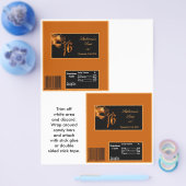 2 Hershey's Large Bar Wrapper Sweet 16 Sinaasappel Flyer (Enkel)