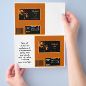 2 Hershey's Large Bar Wrapper Sweet 16 Sinaasappel Flyer (Hand)