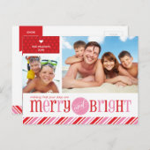 2 HET BRIEFKAART VAN KERSTMIS VAN DE FOTO:: (Voorkant / Achterkant)