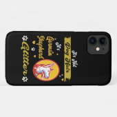 2 Het is geen hondenhaar het is Duitse herder glit Case-Mate iPhone Case (Achterkant (horizontaal))