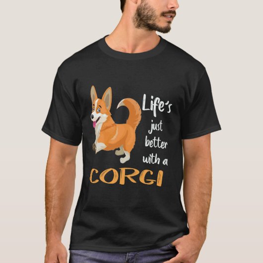 2 Het Leven Is Net Beter Met Een Corgi T-shirt (Voorkant)