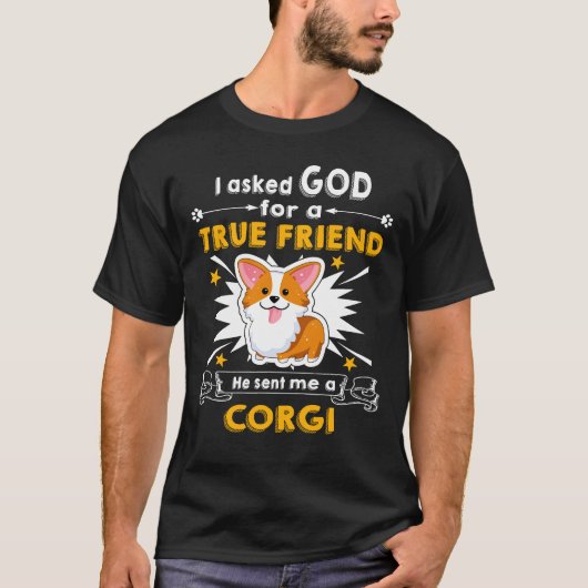 2 Hij Stuurde Me Een Corgi T-shirt (Voorkant)