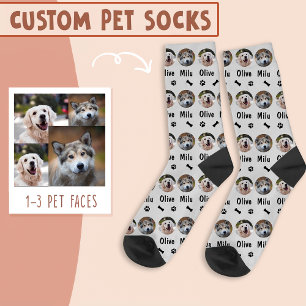 2 honden 2 namen gepersonaliseerde hond foto op gr sokken