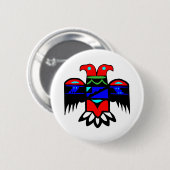 2 Hoofd Thunderbird Ronde Button 5,7 Cm (Voorkant /achterkant)