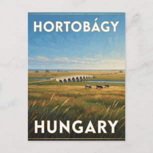 2. Hortobagy Nine Arch Brug Hongaarse Puszta Briefkaart