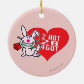 2 Hot 2 B 4got Keramisch Ornament (Achterkant)