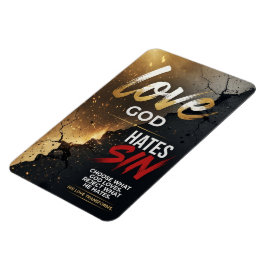 # 2 Houd van God haat Zonde Magneet