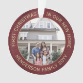 2 Huis Afbeeldingen 1st Pasen Nieuw Huis Borstelro Ornament (voorkant)