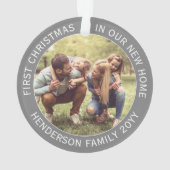 2 Huis Afbeeldingen Eerste Kerstdagen Nieuw Huis g Ornament (achterkant)