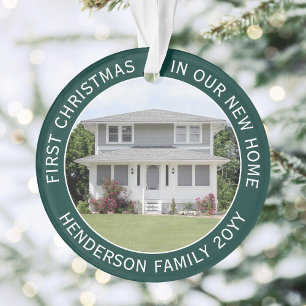 2 Huis Afbeeldingen Eerste Pasen Nieuw Huis Groen  Ornament