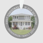 2 Huis Afbeeldingen Eerste Xmas Nieuwe Huis Eenvou Ornament (voorkant)