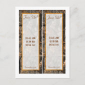 2 Hunter's Camo Chic bruiloft Bladwijzer Briefkaart (Voorkant)