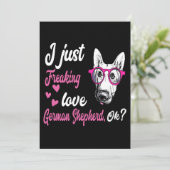 2 Ik ben gewoon gek op Duitse herder OK Kaart (Staand voorkant)