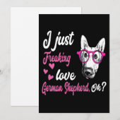 2 Ik ben gewoon gek op Duitse herder OK Kaart (Voorkant / Achterkant)