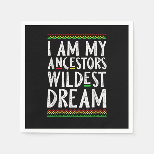 2 Ik ben mijn voorouders Wildest Dream Black Histo Servet (Voorkant)