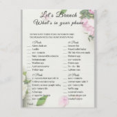 2 in 1 Bridal Brunch Douche Spel Informatiekaartje (Achterkant)