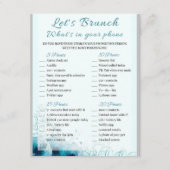 2 in 1 Bridal Brunch Douche Spel Informatiekaartje (Voorkant)