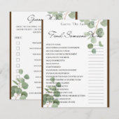 2 in 1 Bruidsfeestspelen Informatiekaartje (Voorkant / Achterkant)