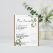 2 in 1 Bruidsfeestspelen Informatiekaartje (Staand voorkant)