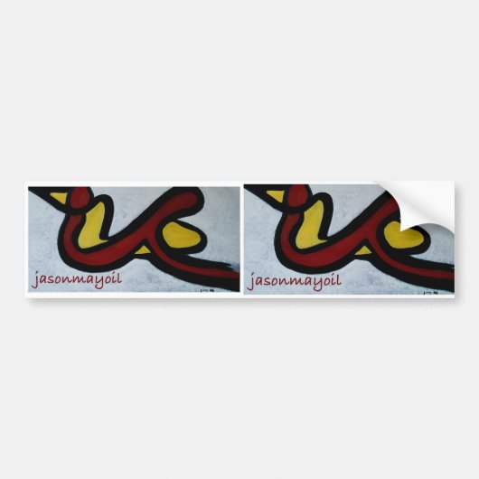 2 in 1 logo sticker (Voorkant)