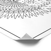 2 in 1 Mandala Adult Kleurend Poster (Hoek)