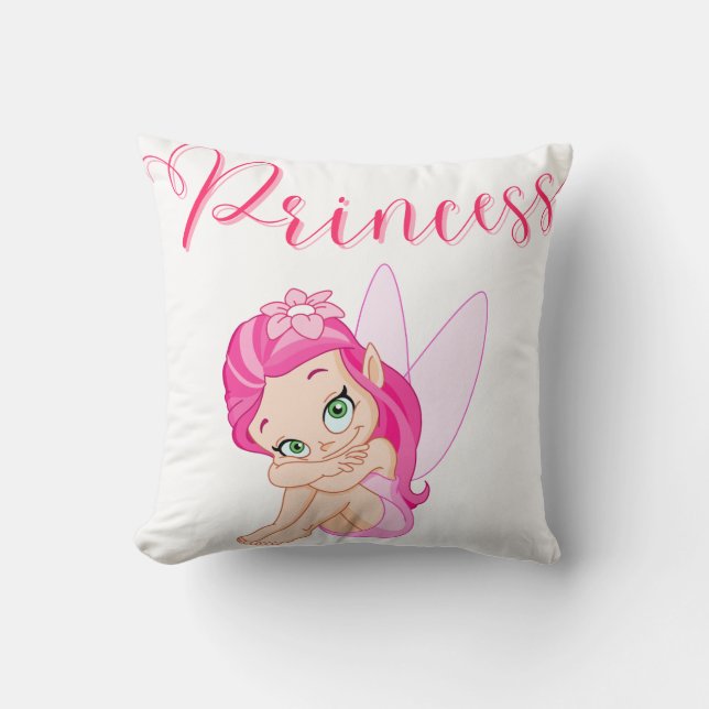 2 in 1 roze prinses Fairy Sierkussen (Voorkant)