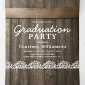 2 in 1 Rustic Babys Breath 2025 Afstuderen Drieluik Uitnodiging (Binnenkant midden)