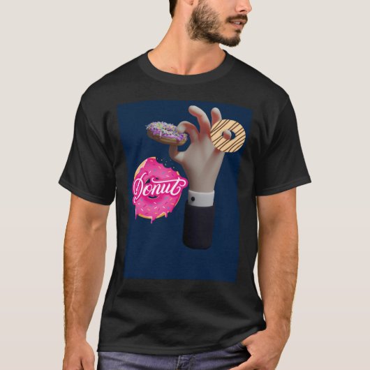 2 in de roze 1 in de roze donut Essential T-Shi T-shirt (Voorkant)