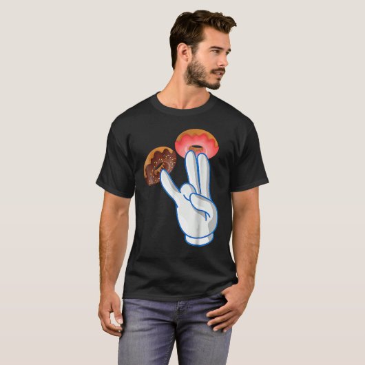 2 in het roze 1 in de stomp t-shirt (Voorkant volledig)