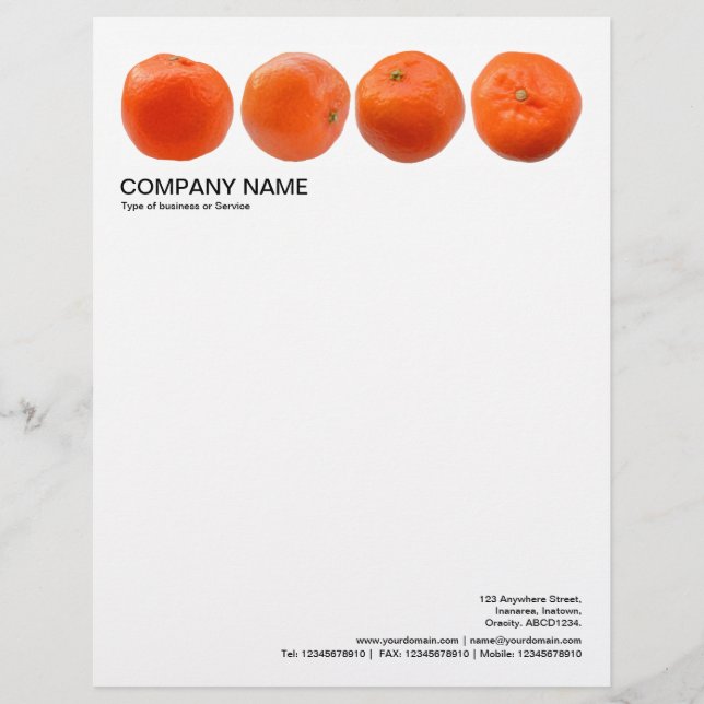 2 in koptekst 1/2 inch rand - Clementines Briefhoofd (Voorkant)