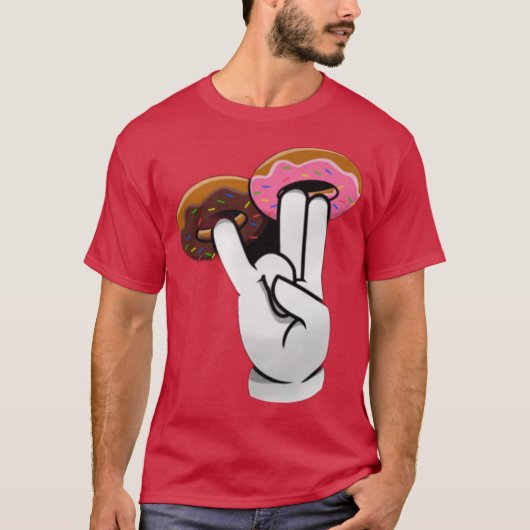 2 In The Pink 1 In the Stink Dirty Donut Funny Gif T-shirt (Voorkant)