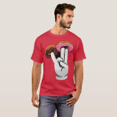 2 In The Pink 1 In the Stink Dirty Donut Funny Gif T-shirt (Voorkant volledig)