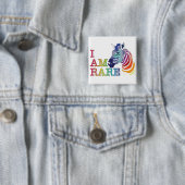 2-inch badge - Ik ben zeldzaam Vierkante Button 5,1 Cm (In situ)