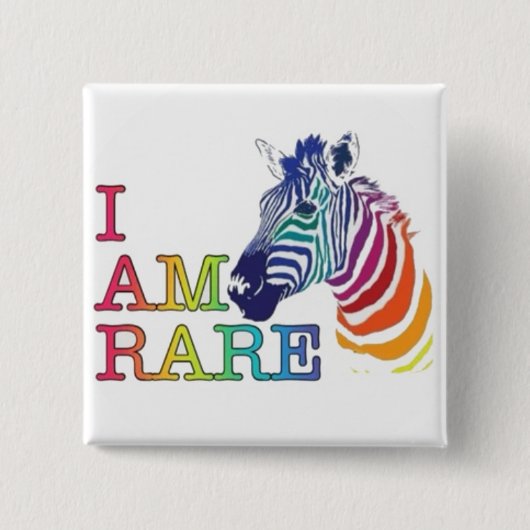 2-inch badge - Ik ben zeldzaam Vierkante Button 5,1 Cm (Voorkant)
