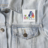2-inch badge - MUMMY Vierkante Button 5,1 Cm (In situ)