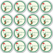 2-inch feestelijke kerstjam Canning Jar Labels (Voorkant)