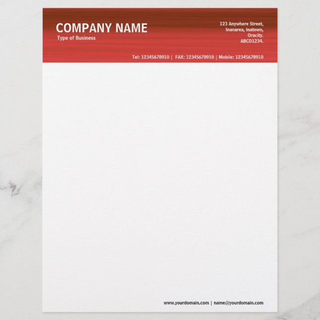 2 inch header - gekleurde textuur briefhoofd (Voorkant)